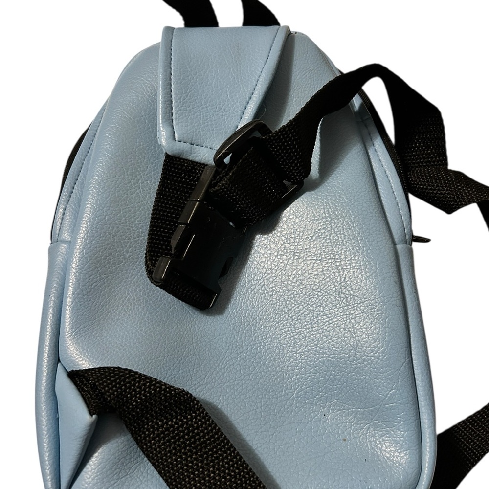 Light Blue Crossbody Mini Backpack for Women - Picture 3 of 8